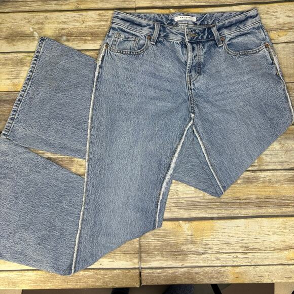 Pacsun Low Rise Flare Acid Wash Y2K Hippie Raw Seam Women's Sz 28 - Picture 1 of 9